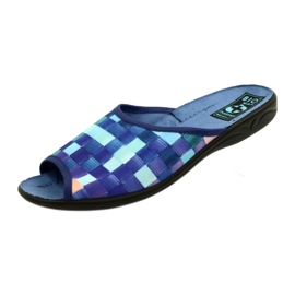 Papuci de damă Adanex 27268 SAK1 violet albastru marin albastru portocale 4