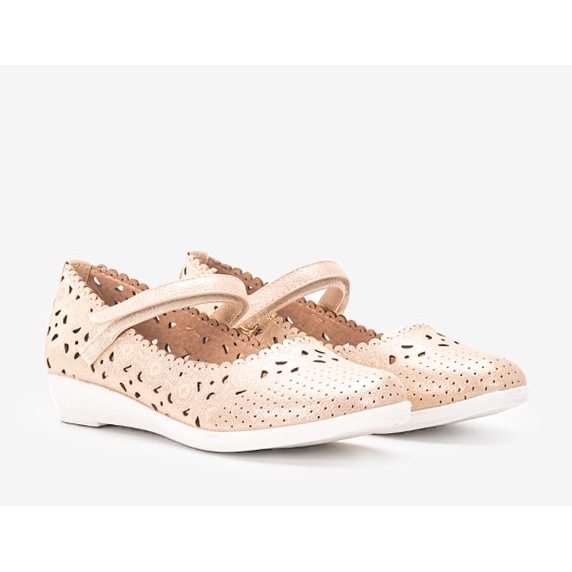 Balerini ajurati pentru copii Cardosa aurii de aur 1