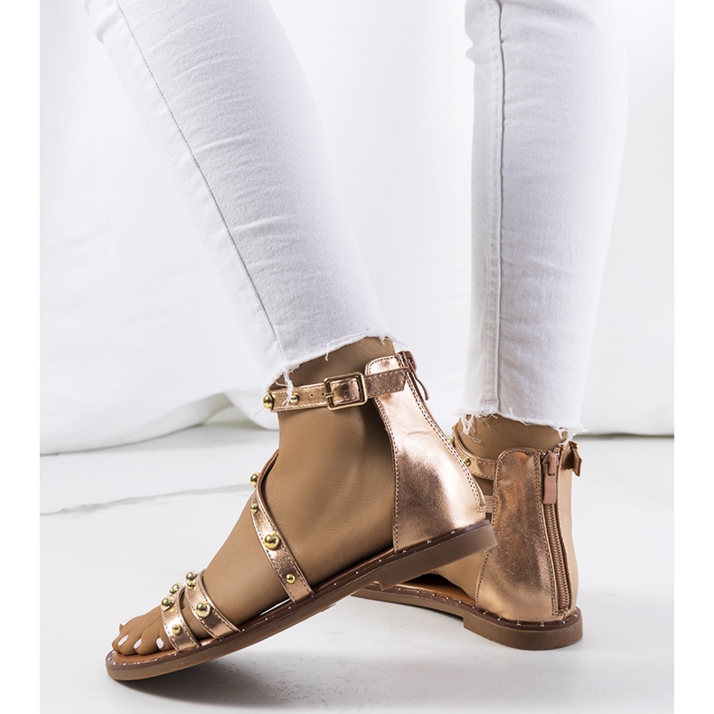 Sandale cu împânzire roz Krolt 1