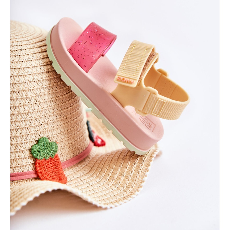 Sandale confortabile pentru copii parfumate ZAXY JJ385028 Roz-Galben ['roz'] 2