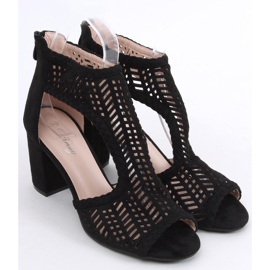 Sandale Boho ajurate Vivian Black negru 1