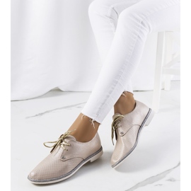 Pantofi cu șireturi aurii strălucitori Grand Street de aur 1