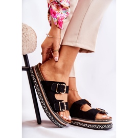 FE1 Papuci de dama Catarame Melissa neagra negru 2