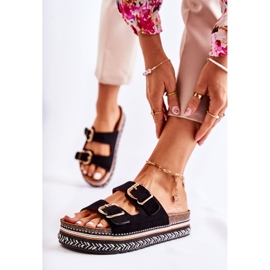 FE1 Papuci de dama Catarame Melissa neagra negru 1