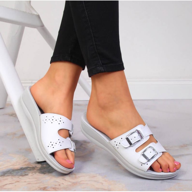 Inblu W ARC13 papuci albi 2