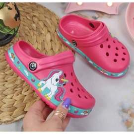 American Club Jr.AM899A papuci de piscina roz 1