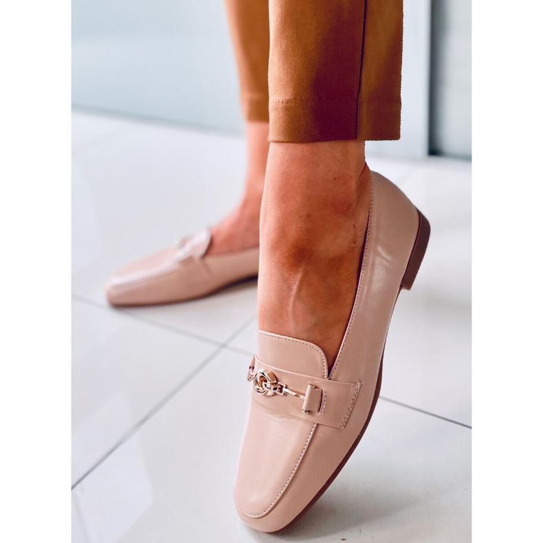 Mocasini de dama Tansy Khaki bej 2