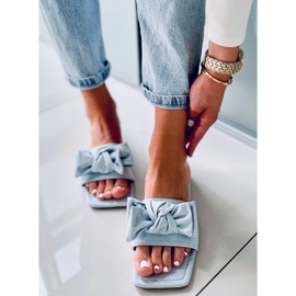 Sandale cu talpă pătrată Nisha Blue albastru 1