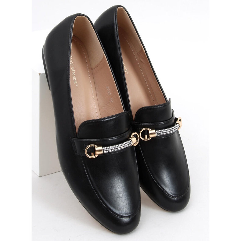 Mocasini Gessa Black de dama negru 1
