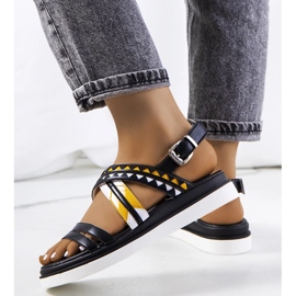 Sandale de dama negre de la Doren negru 1