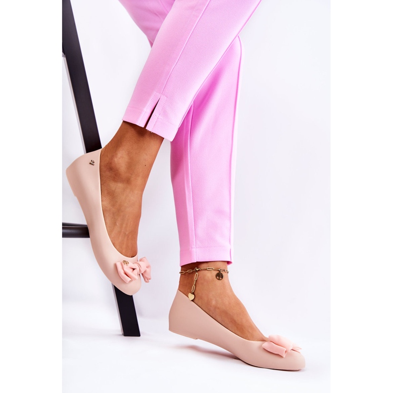 PH1 Fundita de balerină din cauciuc de damă nud Fergie bej 2