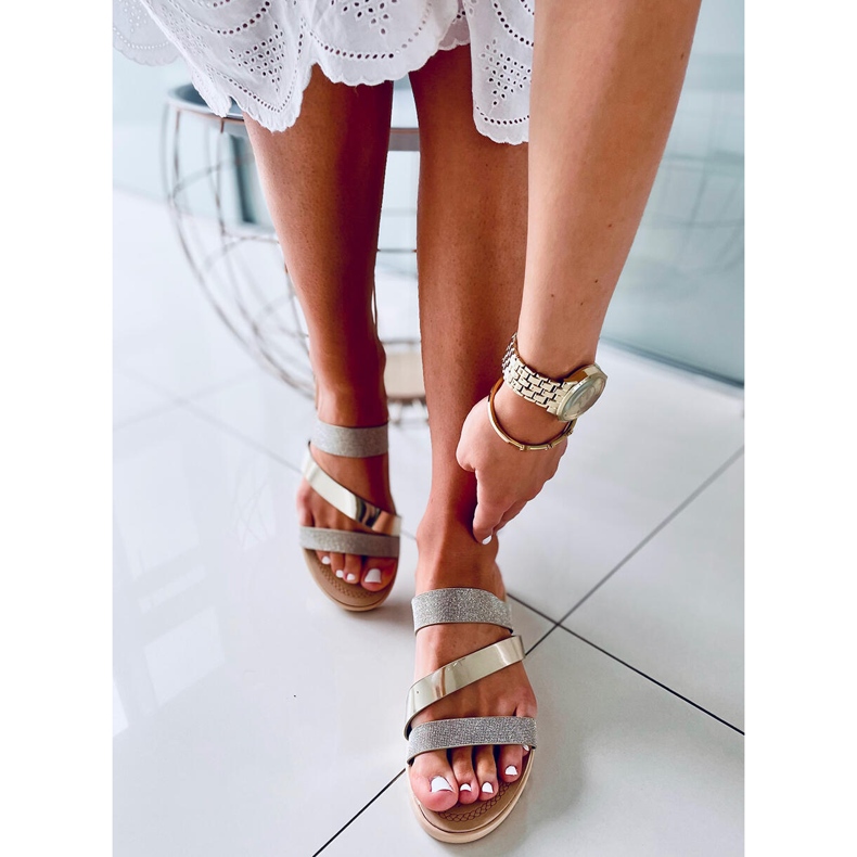 Papuci de damă Diarra Oro de aur 1