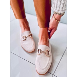 Mocasini dama Tulip Abricot bej 2