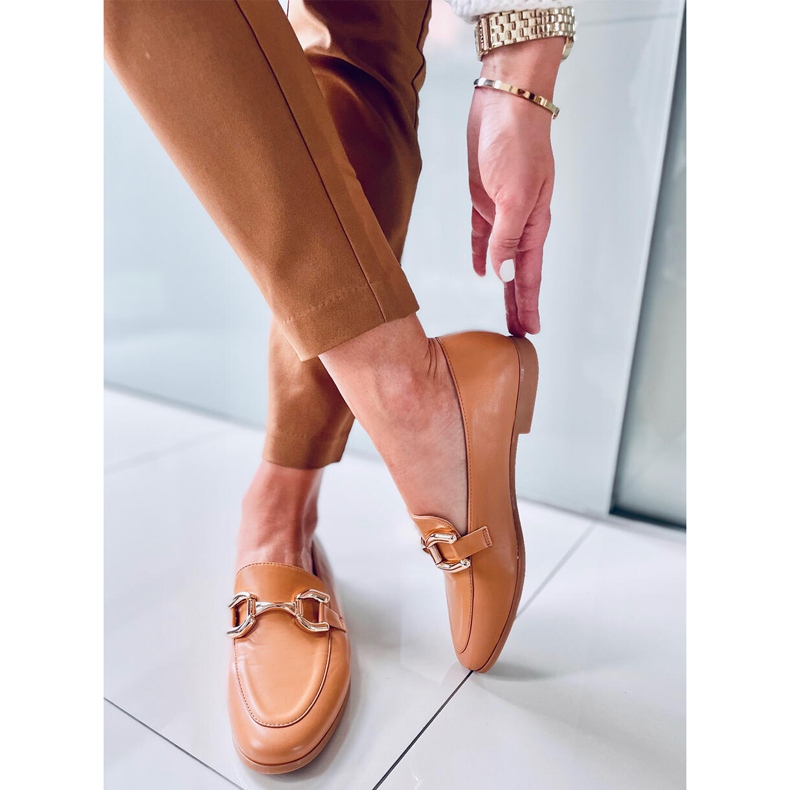 Mocasini de dama Tulip Camel maro 2 Mocasini de dama Tulip Camel maro 2