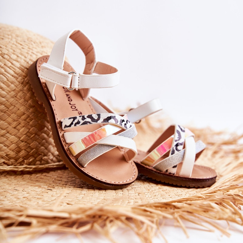 FR1 Sandale de vară Nelson albe pentru copii 1