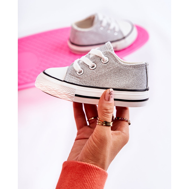 Pantofi Copii Tied Silver Wella argint argint 1