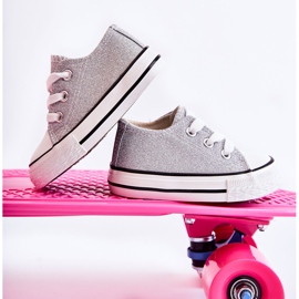 Pantofi Copii Tied Silver Wella argint argint 5