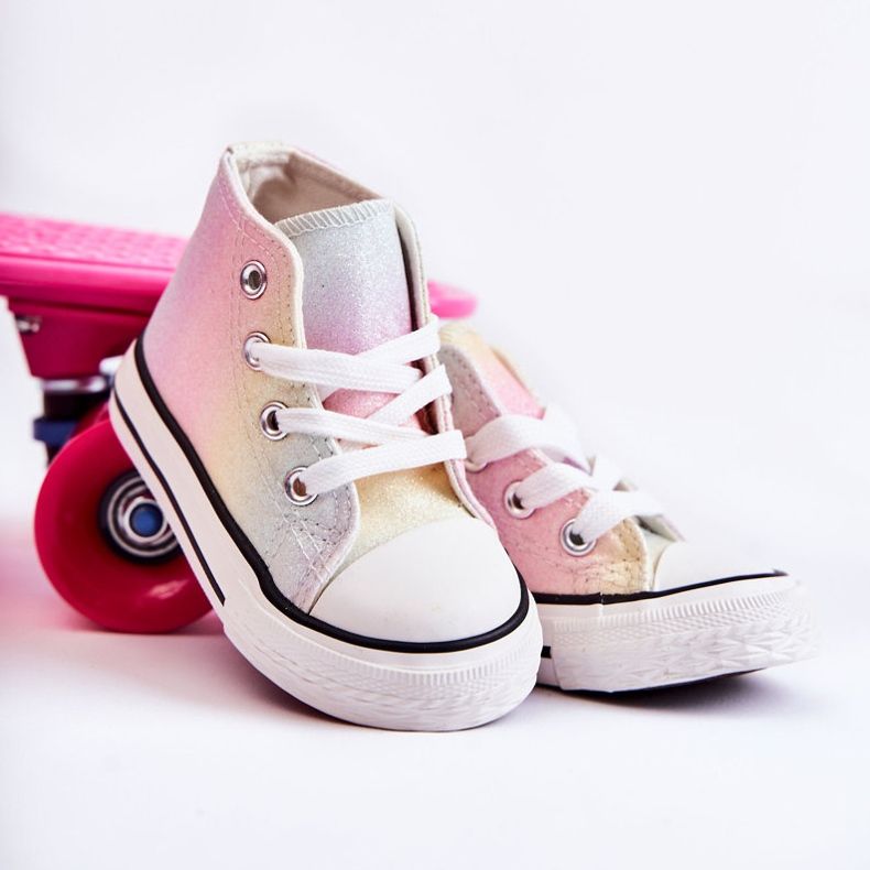 Pantofi Inalti Copii Multicolori Blanka roz roz 1