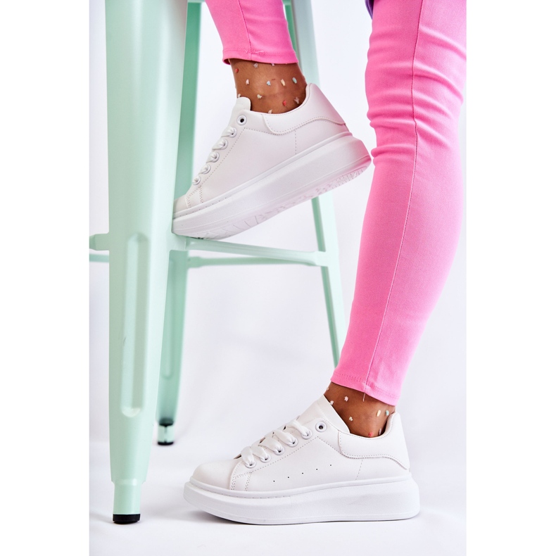 FS3 Pantofi Sport Femei Pe Platformă Alb Eliso 1
