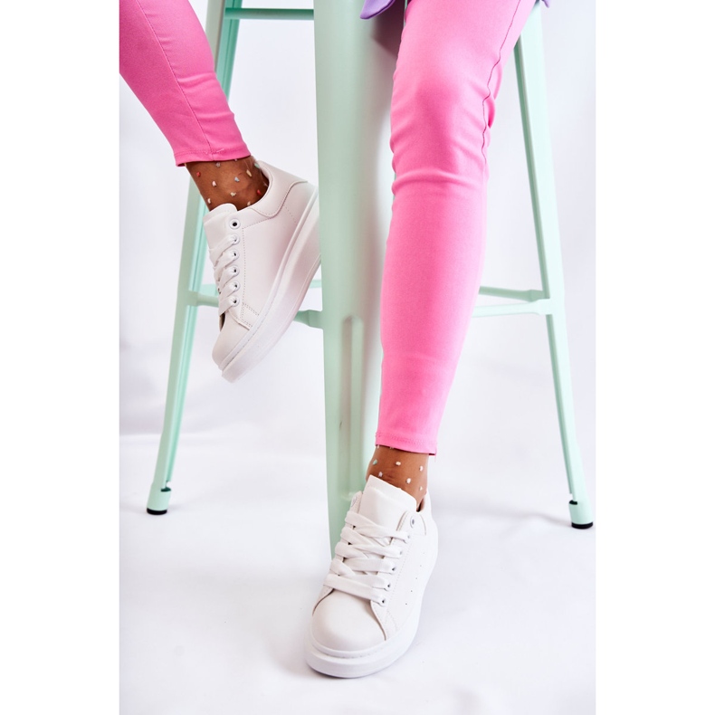 FS3 Pantofi Sport Femei Pe Platformă Alb Eliso 2