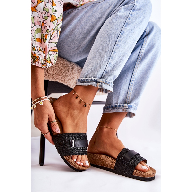 Papuci Clasici Dama Inblu NM000025 Negru 1