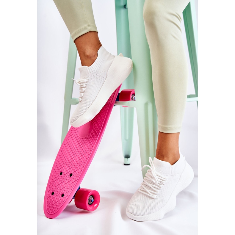 PS1 Pantofi sport albi pentru femei Dalmiro Slip-On 1