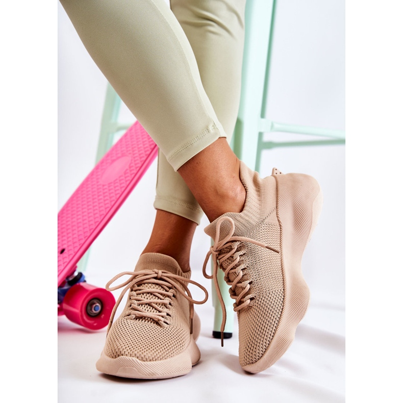 Pantofi sport pentru damă Dalmiro bej Slip On 1