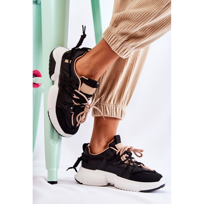 PM2 Pantofi de damă pantofi sport negri într-o zi negru 1