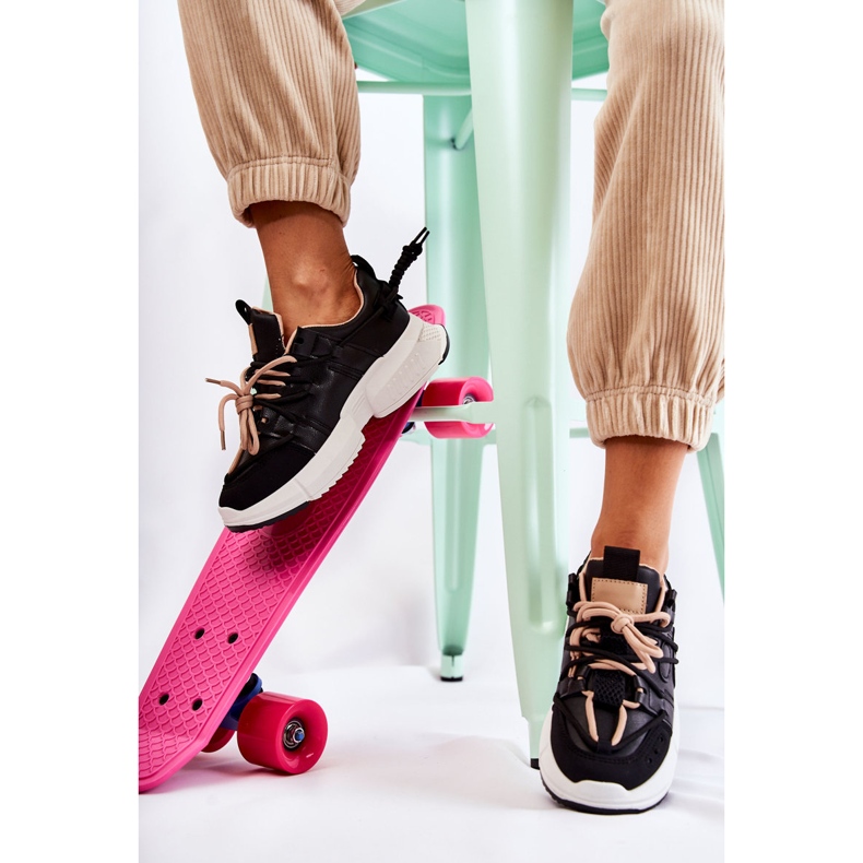 PM2 Pantofi de damă pantofi sport negri într-o zi negru 2