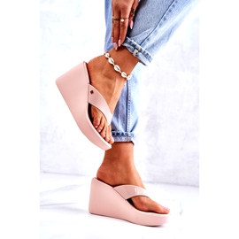 Papuci de damă pe pană ZAXY HH285294 Nud bej roz 2