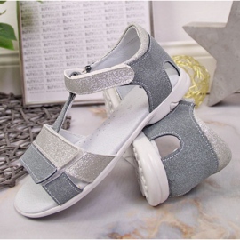 Sandale cu velcro Kornecki Jr KOR6323 argintiu ['argint'] 2