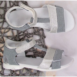 Sandale cu velcro Kornecki Jr KOR6323 argintiu ['argint'] 3
