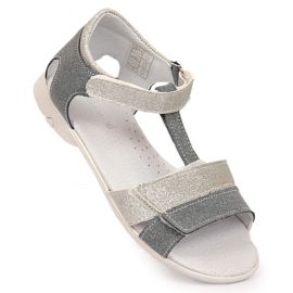 Sandale cu velcro Kornecki Jr KOR6323 argintiu ['argint'] 4