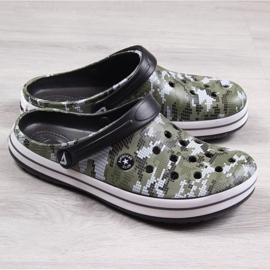 American Club Jr.AM578B papuci kaki camo verde 1