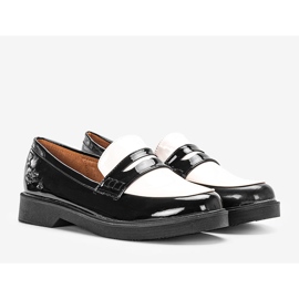 Pantofi de dama Inberg negri alb negru 1
