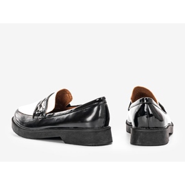 Pantofi de dama Inberg negri alb negru 2