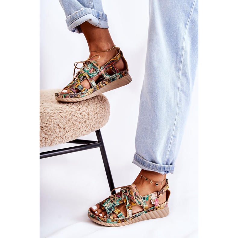 Maciejka Sandale Damă Piele Cu Velcro 05375-09 Verde 2 Maciejka Sandale Damă Piele Cu Velcro 05375-09 Verde 2