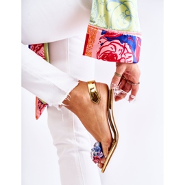 S.Barski Pompe Elegante Cu Ornament Amalia Auriu incolor de aur 1 S.Barski Pompe Elegante Cu Ornament Amalia Auriu incolor de aur 1