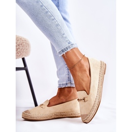 S.Barski Espadrile de damă Classic Slip-on Bej Oresa 1