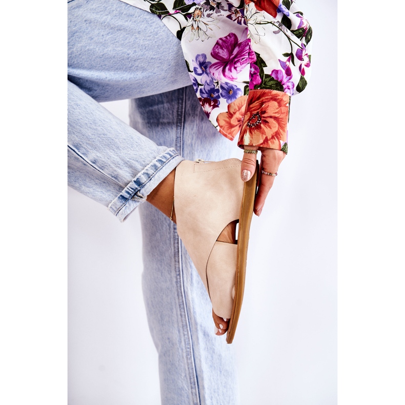 S.Barski Sandale de damă din piele bej Catalise 2