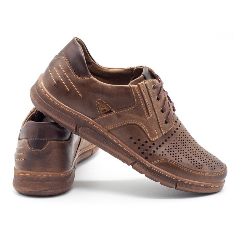 Polbut Pantofi casual barbati J55 pentru vara, maro 3