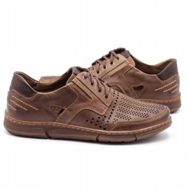 Polbut Pantofi casual barbati J55 pentru vara, maro 4