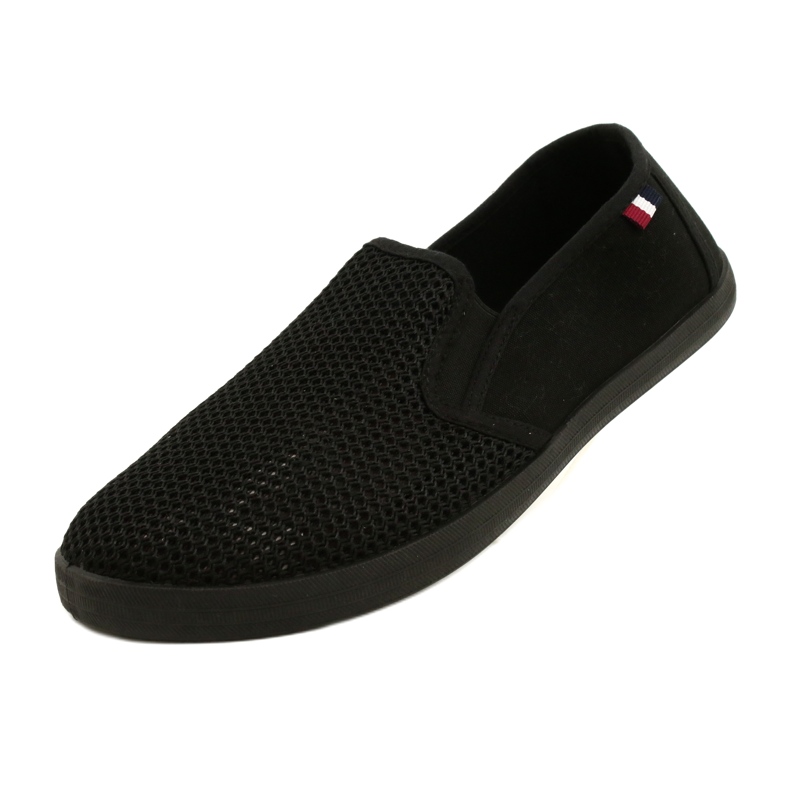 Pantofi slip-on ajurat pentru bărbați Atletico WY18922 negru 3
