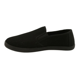 Pantofi slip-on ajurat pentru bărbați Atletico WY18922 negru 1