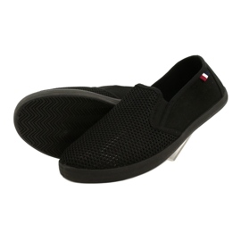 Pantofi slip-on ajurat pentru bărbați Atletico WY18922 negru 4