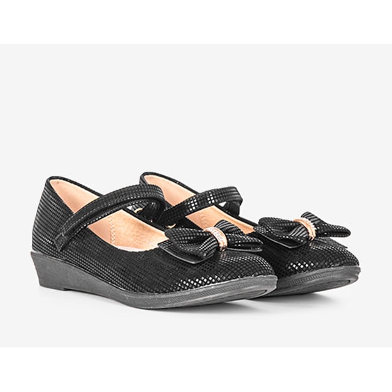 Balerini negri pentru copii cu fundita Tienne negru 1 Balerini negri pentru copii cu fundita Tienne negru 1