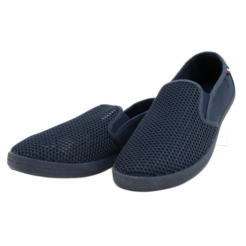 Pantofi slip-on ajurat pentru bărbați Atletico WY18922 albastru 2 Pantofi slip-on ajurat pentru bărbați Atletico WY18922 albastru 2