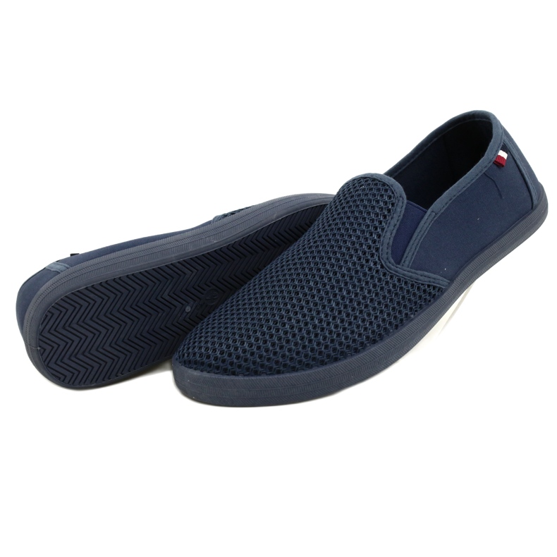 Pantofi slip-on ajurat pentru bărbați Atletico WY18922 albastru 4 Pantofi slip-on ajurat pentru bărbați Atletico WY18922 albastru 4