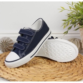 Adidași cu velcro Atletico Jr ATC387C bleumarin albastru marin 2