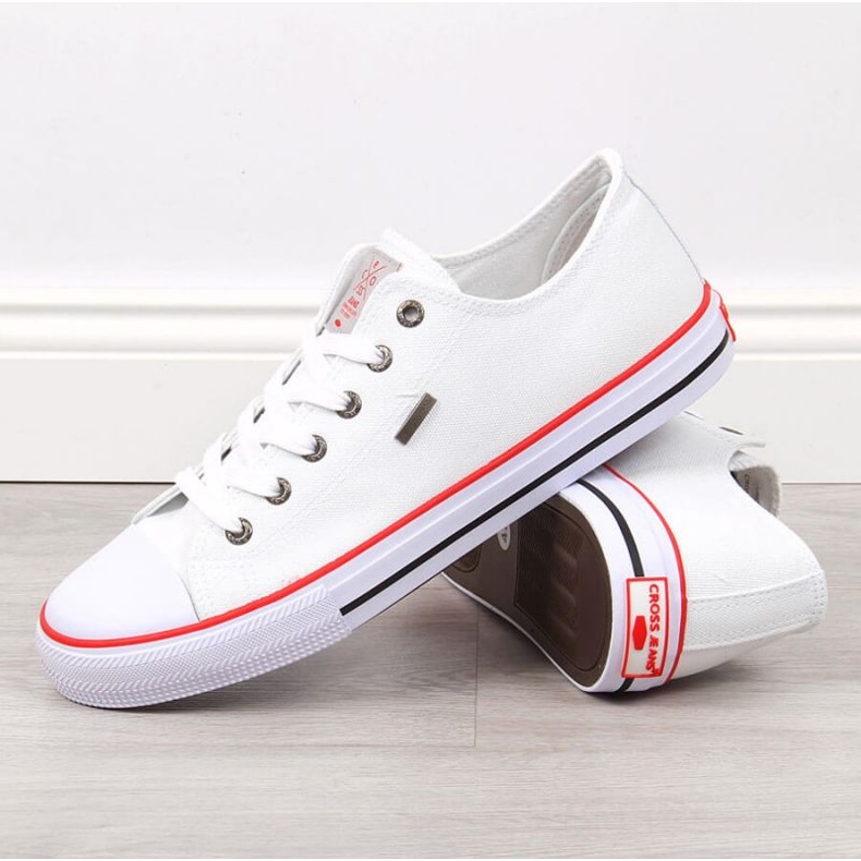 Low Cross Jeans M JJ1R4001C adidași albi 2